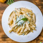 Macarrão com molho de gorgonzola